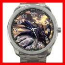 Black Dragon On Rock Myth Silvertone Sports Metal Watch 278