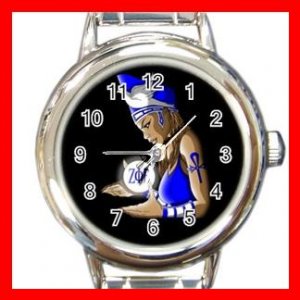 Zeta Phi Beta Round Italian Charm Wrist Watch 643