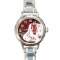 Delta Sigma Theta Round Italian Charm Wrist Watch 645