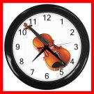 Violin Music Instrument Hobby Decor Wall Clock-Black 049