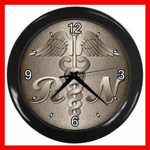 REGISTERED NURSE RN HOSPITAL Decor Wall Clock-Black 050