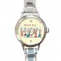 Thank You Teacher School Round Italian Charm Wrist Watch 649