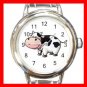 Country Cow Moo Round Italian Charm Wrist Watch 656