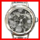 Wild Horses Snow Animals Round Italian Charm Wrist Watch 661