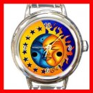 Sun And Moon Round Italian Charm Wrist Watch 666