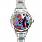 Mermaid Whale Fantasy Round Italian Charm Wrist Watch 679