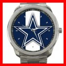 Dallas Cowboys Football Silvertone Sports Metal Watch 32903604