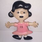 Vintage 1969 United Feature Syndicate 5.5" LUCY Peanuts Rubber Flat Figurine