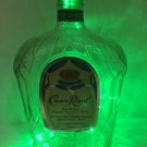 Crown Royal Lamp Liquor Light Up Bottle 1 Liter Battery Whiskey Lamp / Green Crown Royal Lamp Liquor Light Up Bottle 1 Liter Battery Whiskey Lamp / Green