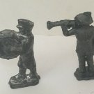 Lot of 2 Vintage Lead Soldiers Musician Figurines Drummer & Bugler 2"