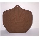 Ivy Basket Bisque Clay Cookie Mold Pottery Signed Workshops of Gerald E. Henn
