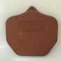 Ivy Basket Bisque Clay Cookie Mold Pottery Signed Workshops of Gerald E. Henn