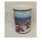 Boyds Bear Coffee Mug Bearfoot at the Beach - Danbury Mint Fine Porcelain