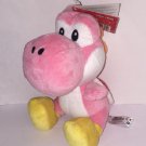 Pink YOSHI 7" Stuffed Plush 2010 Nintendo Super Mario Bros Wii Toy w/tags