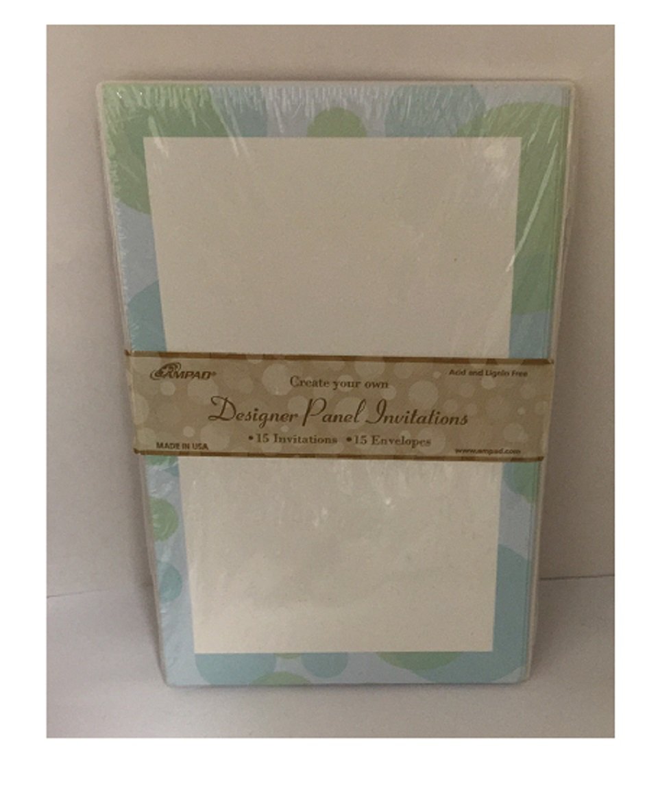 Ampad Create Your Own Designer Panel Invitations & Envelopes 15 Count