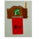 Michigan State SPARTANS Memo Note Pad & Pencil Holder Michigan State SPARTANS Memo Note Pad & Pencil Holder