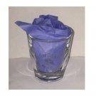 Jim Beam Ribbon Logo Rocks Glass with Thumb Notch Gripper Base NEW Jim Beam Ribbon Logo Rocks Glass with Thumb Notch Gripper Base NEW