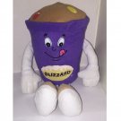 Large DQ Dairy Queen 1999 Vintage Blizzard 12" Stuffed Bean Plush Large DQ Dairy Queen 1999 Vintage Blizzard 12" Stuffed Bean Plush
