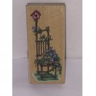 1998 Stampendous Willow Chair Rubber Stamp with Wood Base 1998 Stampendous Willow Chair Rubber Stamp with Wood Base