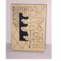 Sandi Miller Large 5" Oak Leaf Rubber Art Stamp with Wood Base L009