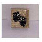 Acorns Wood Mounted 2" Rubber Stamp by FRL Design