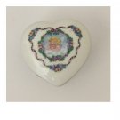 Music Heart Fine Porcelain Trinket Box by Heritage House Vintage 1985 Song Plays Misty