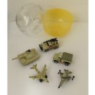 5 Military Vehicles Micro Machine Miniatures - Trucks Tank and USAF Planes - Bandai