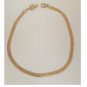 Vintage Givenchy Logo Clasp Herringbone Chain Goldtone 17" Unisex Necklace 1980s FREE SHIP