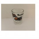Indiana Shot Glass - Amish Horse Drawn Wagon & Covered Bridge