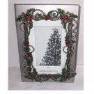 Vintage Kohl's Holiday Holly photo frame 4 x 6"
