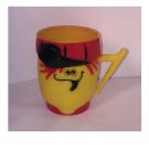 Vintage 1969 Pillsbury Kool-Aid Plastic Funny Face Cup - Lefty Lemon