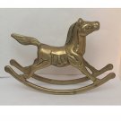 Vintage Brass Rocking Horse Figurine