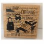 Jumbo Steppin' Out Wood Mounted Rubber Stamp by Club Scrap / Shoes Bows Purses