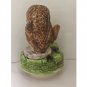 1977 Beatrix Potter Peter Rabbit Schmid Rotating Music Box Squirrel Nutkin & Owl Nutcracker Suite