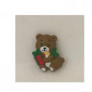 Vintage Russ Christmas Bear Brooch Pin