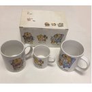 Vintage Russ Bear Family Mug Set of 3 Mama Papa & Baby