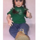Danbury Mint Nancy Leslie Porcelain 4H Doll Emily - Heart Hand Head Health
