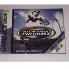 Gameboy Color Instruction Booklet - Mat Hoffman's Pro BMX Nintendo (NO GAME) Pamphlet