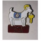 Michigan 1997 / 98 State Honor Guard Lapel or Hat Pin - White Goat with Key