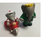 Vintage 1990 Arby's Toy Lot of 2 - Babar the Elephant King & Cousin Arthur on Red Trike