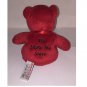 MISSOURI 2001 Red Bean Bag Bear Plush w/ Bluebird - The Show Me State