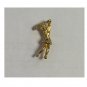 Lady Golfer Lapel or Golf Hat Visor Good Luck Pin - 14K Gold Overlay