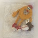 Vintage Campbell's SpaghettiOs Baseball Plush NIP Keychain - The O