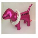 Victoria's Secret 7" Plush Dog Metallic PINK NATION with Life Preserver