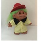 Vintage 1986 5" Dam Fire Chief Troll - Green Hair Vintage 1986 5" Dam Fire Chief Troll - Green Hair