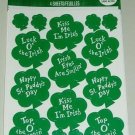 Vintage St Patrick's Day IRISH SHAMROCK Stickers Retired & OOP