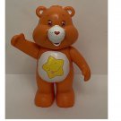 Vintage Laughs A Lot Orange Care Bear 4" Rattle Baby Toy