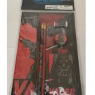 2013 Star Wars Vader 7 piece Sketchbook Set: note pads pencils pouch eraser