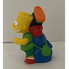Vintage 1990 BART SIMPSON Camping Backpack PVC 3" Figurine Toy or Cake Topper