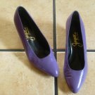 Vtg. Joyce Purple Distressed Leather Classic Dress Shoes